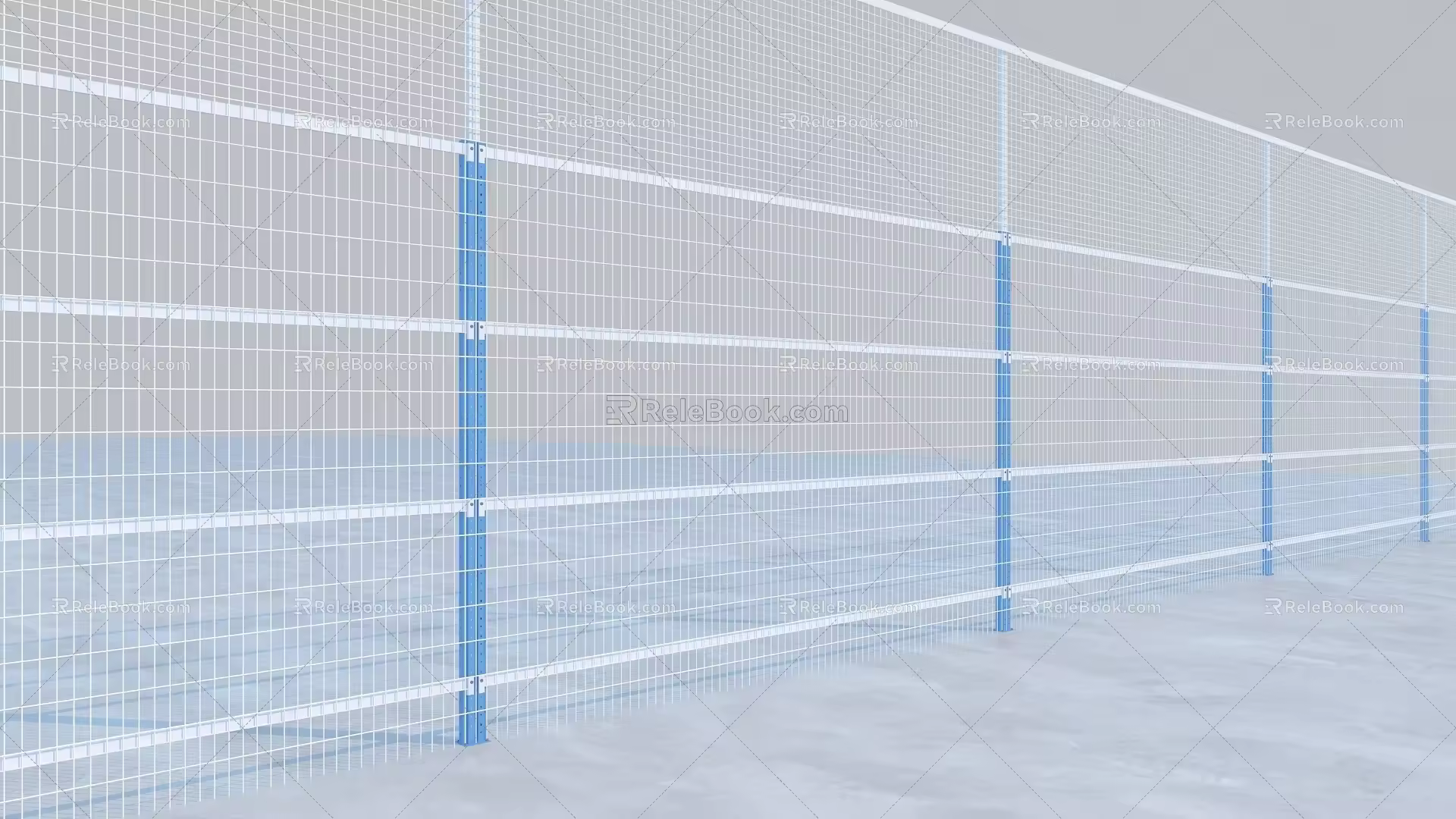 fence isolation net 3d model
