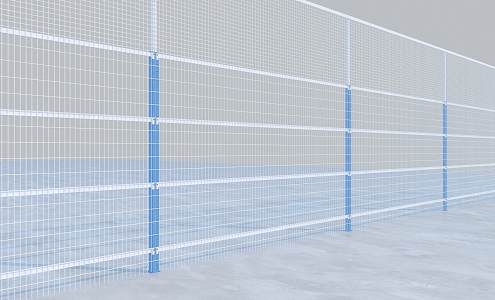 fence isolation net 3d model