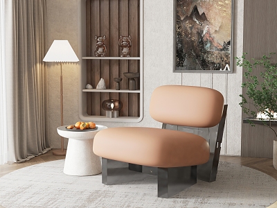 Modern Single Sofa Leisure Chair 3d model