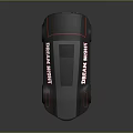 Futuristic Concept Car with Gray Body Red Accents and Dream Night Lettering