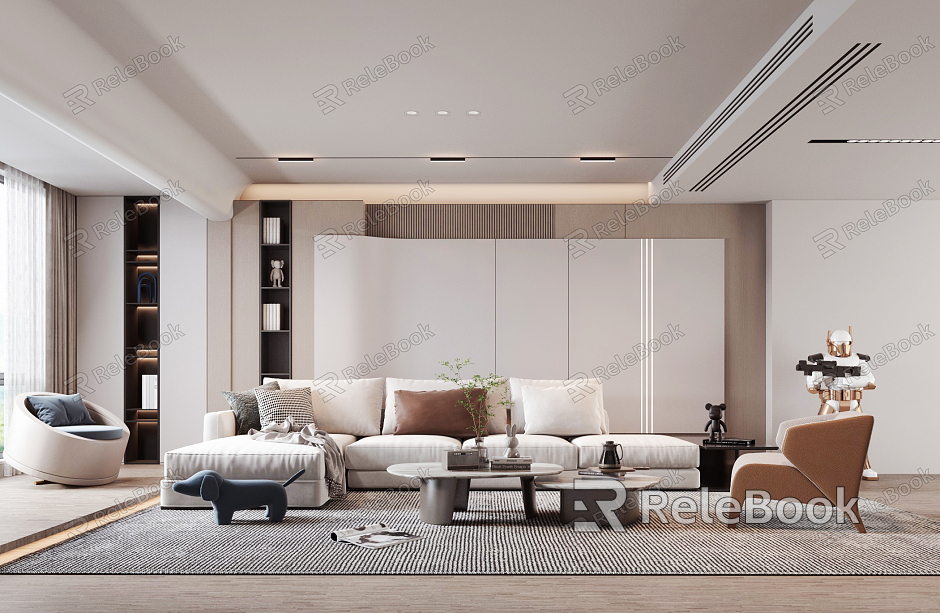 modern living room model