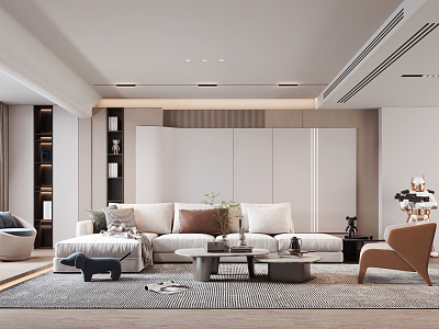 modern living room model