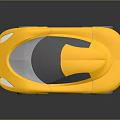 Sleek Yellow Sports Car Concept With Modern Aerodynamic Design And Shiny Wheels