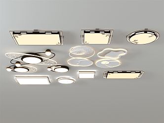 New Chinese ceiling lamp 3d model