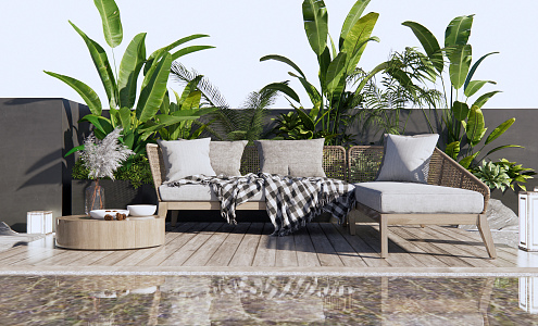 Modern outdoor sofa 3d model