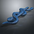 snake cobra venomous snake python reptile cold-blooded animal reptile 3d model