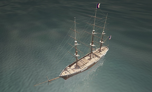 Modern Sailing 3d model