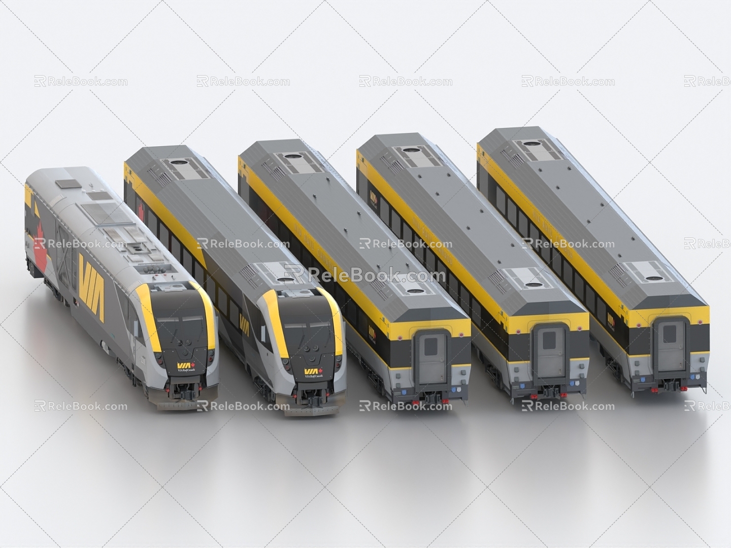 train light rail subway high-speed rail bullet train urban rail train rail transit tram urban train 3d model