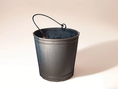 Essential Agricultural Equipment Metal Bucket With Sturdy Handle For Farming Operations 3d model