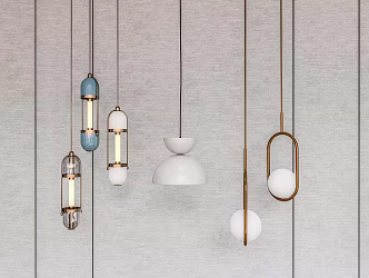 Modern chandelier art lamp luminaire 3d model