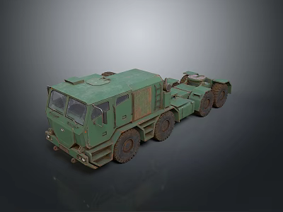 Vintage Green Military Tank With Heavy Duty Tracks And Rustic Body Details 3d model