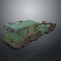 Vintage Green Military Tank With Heavy Duty Tracks And Rustic Body Details