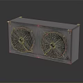 Industrial Dual Fan Air Conditioner Fan with Metal Housing for Efficient Cooling Ventilation