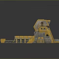 Futuristic Yellow Function Vehicle With Advanced Structure
