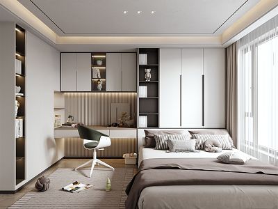 Modern Tatami Bedroom model