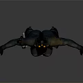 Futuristic Female Combat Character with Cybernetic Creature Features in