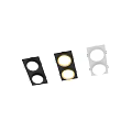 Modern Double Recessed Spotlights In Black Gold White Ceiling Lighting Design