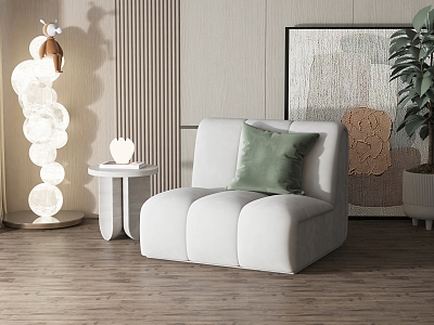 Modern single sofa 3d model