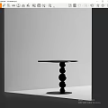 Modern Side Table Metal Side Table Corner Side Table 3d model