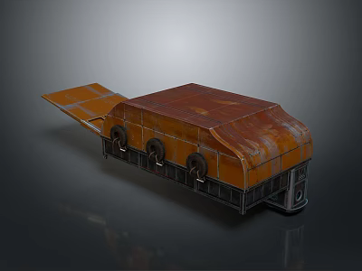 Scenic Mountain Lake Landscape With Sunset Sky And Tree Reflections 3d model