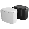 Modern White and Black Toilet Models With Sleek Design For Modern Bathroom