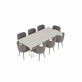 Modern Dining Table Set With Glass Top Table And Velvet Upholstered Dining Chairs