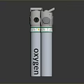 White Cylindrical Inhaler Devices With Green Ring And uSkyNo greenSkyNo Labels