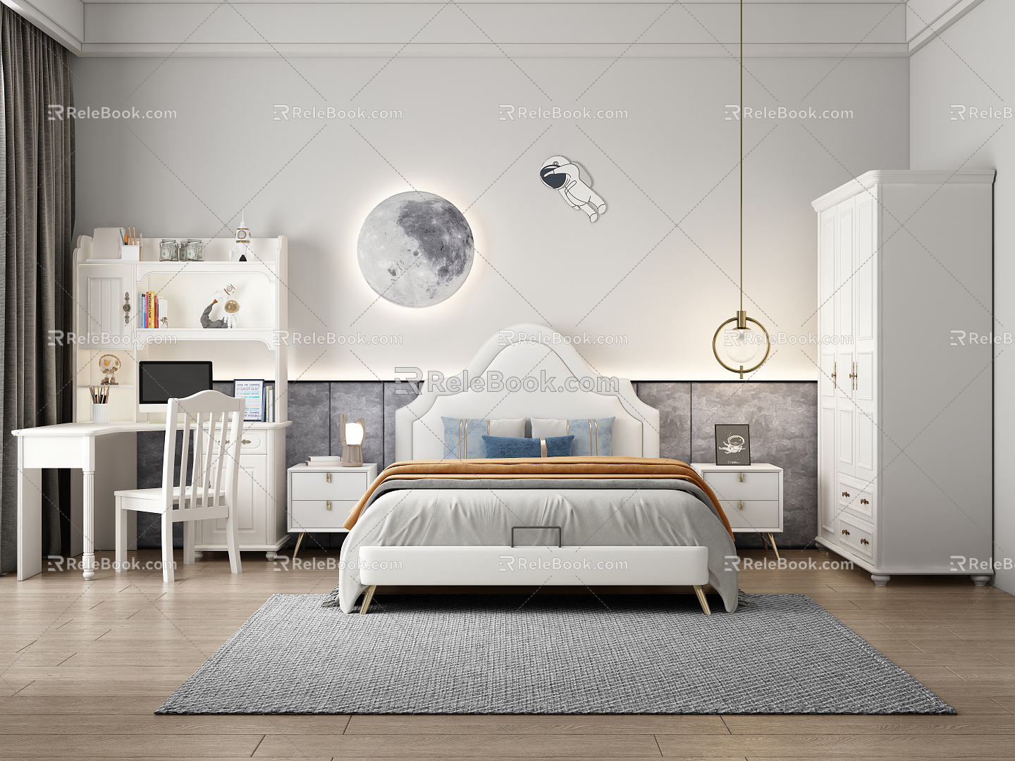 Modern Children's Room 3d model