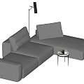 Modern Multiplayer Sofa Corner Sofa 3d model