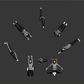 Stylish Gray Hoodies And White Shoes For Dance Poses On Dark Reflective Floor