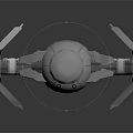Star Wars Imperial Pilot Character And Alien Creature With TIE Fighter Black Wings Model