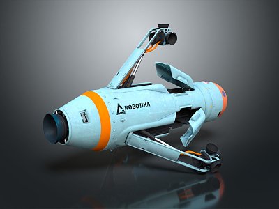 Modern Spaceship Spacecraft 3d model