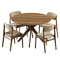 Nordic Dining Tables and Chairs 3d model