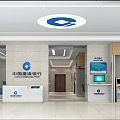 Modern Bank China Construction Bank Hall 3d model