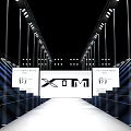 Fashion Show Runway Stage With XOTM Logo Screen And Spotlight Lights