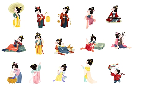 Chinese Game Characters Ancient Characters Cartoon Characters 3d model