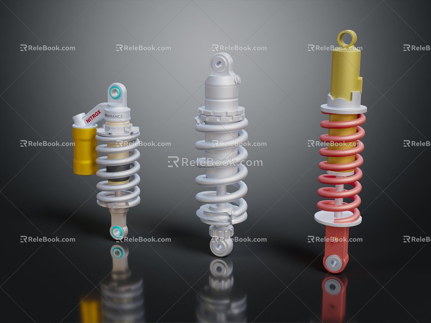 Modern shock absorber buffer spring tool model