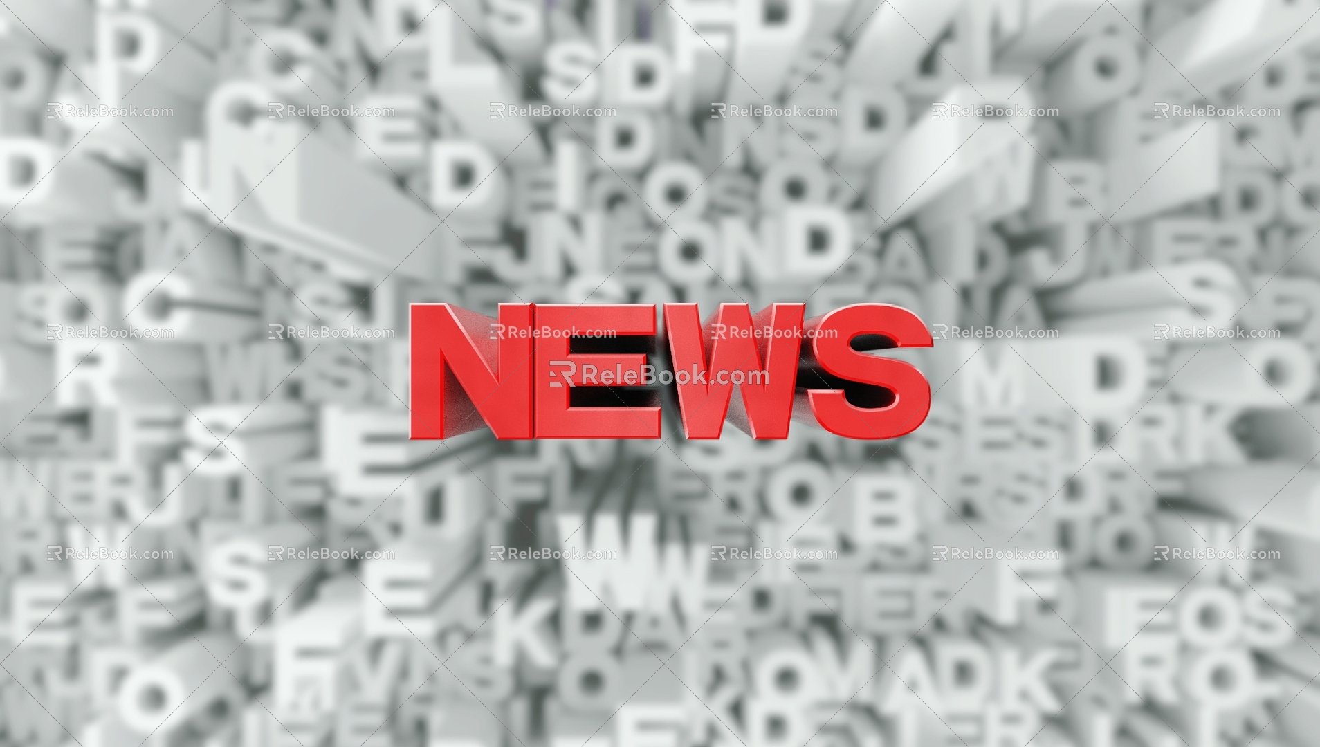 Modern News Background News Background Business 3d model