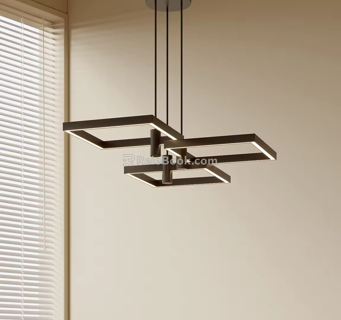 Modern Minimalist Chandelier Nordic Style Chandelier Mediterranean Style Chandelier Study Lamp Combination Dining Room Lamp 3d model