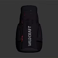 Wildcraft Navy Blue Backpack With Red Accents And Functional Design