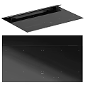 Black Kitchen Countertop Panel with Mounting Holes for Modern Kitchen Use