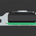 High Performance Electronic Graphics Card With Cooling Fan And Green Edge Design