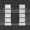 Gray Stone Architectural Arch Structure With Stacked Blocks And Solid Build