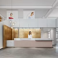 Modern Reception Area Interior With Stylish Desk Receptionist Waiting Seating And Large Windows