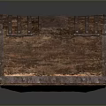 Vintage Rustic Wooden Chest For Home Storage With Metal Straps And Distressed Finish