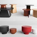 Modern round a few simple round a few side a few combination 3d model