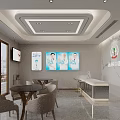 Modern Congming Dental Clinic Waiting Area With Tables Chairs And Wall Posters