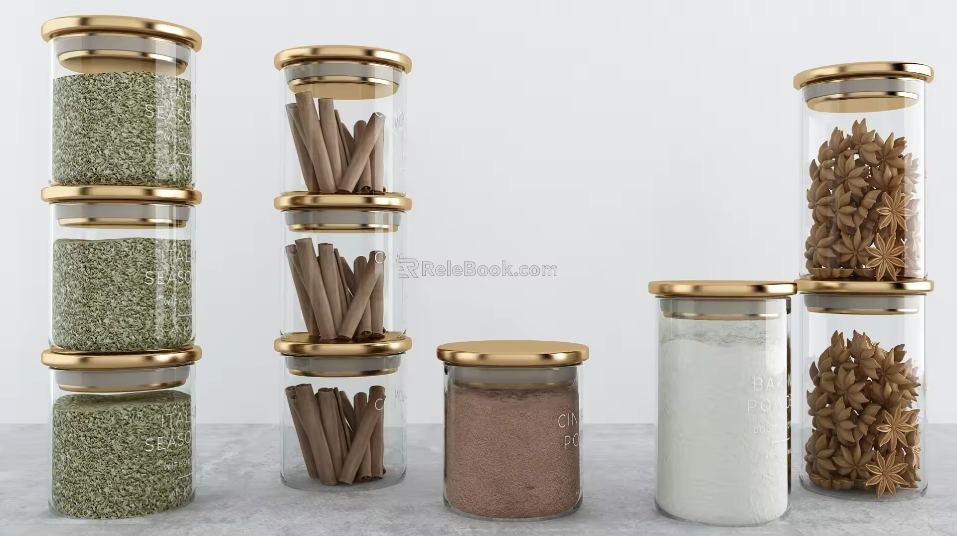 Modern Condiment Kitchen Condiment 3d model