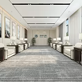 New Chinese Reception Room Office Building Reception Room 3d model