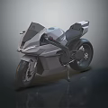 Futuristic Electric Motorcycle Featuring Sleek Body Modern LED Headlights And Sporty Design